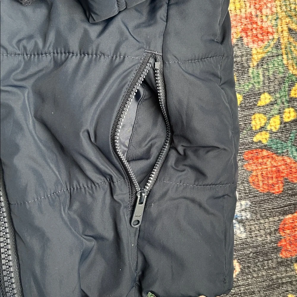 Abercrombie Ultra Collection Navy Blue Puffer Parka with Hood, Size 5/6